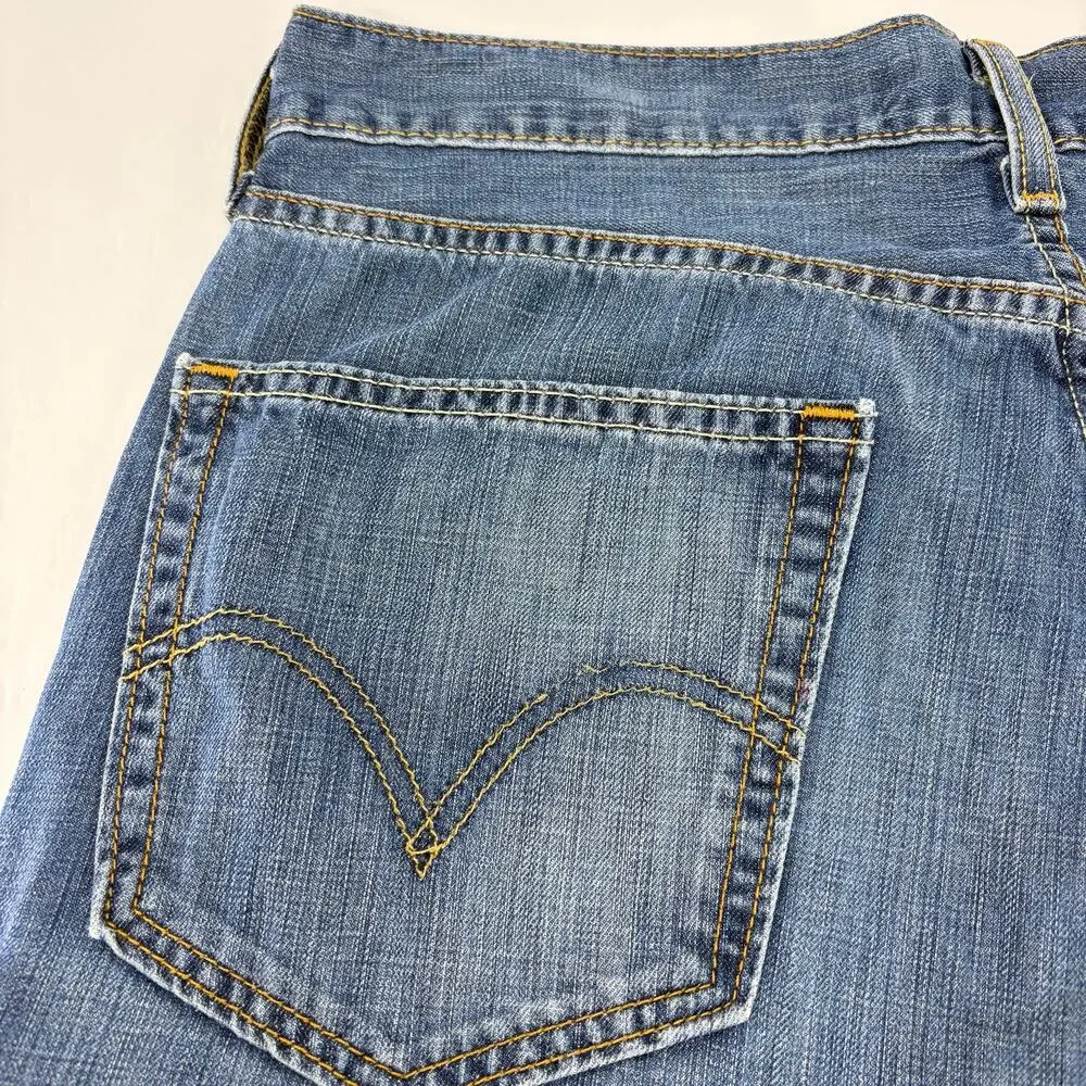 Levi's 505 Straight Fit Jeans 32x30 Medium Wash Denim Red Tab Men's